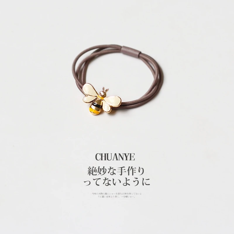 

Korean hair band adult simple and fresh net Red Daisy Hair ring headband hair accessories leather hair band