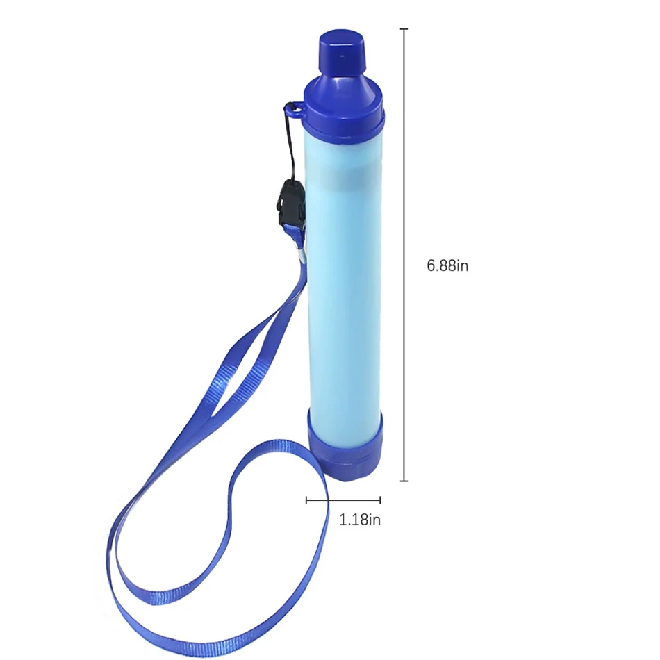 

Outdoor Water Purifier Camping Hiking Emergency Life Survival Portable Purifier Water Filter Safety 4 STEP Filtration Membrane