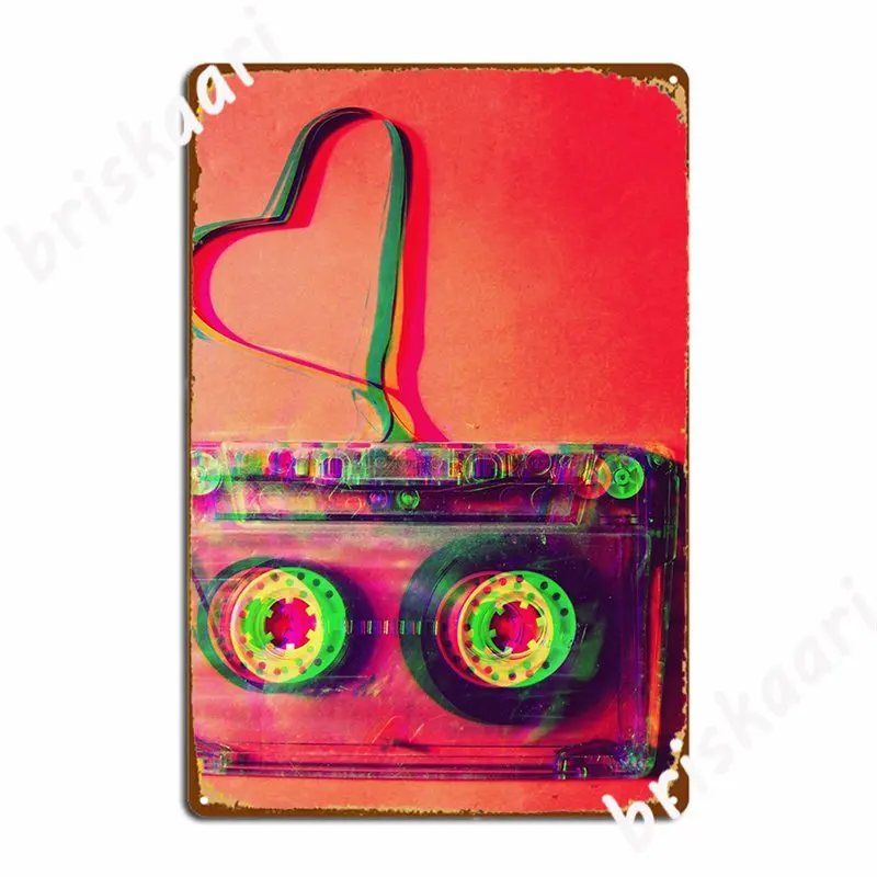 Металлический постер в ретро-стиле с блестками 80/90s