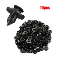 10pcs black plastic rivet weatherstrip fastener mud flap bumper fender push clips kit accessories