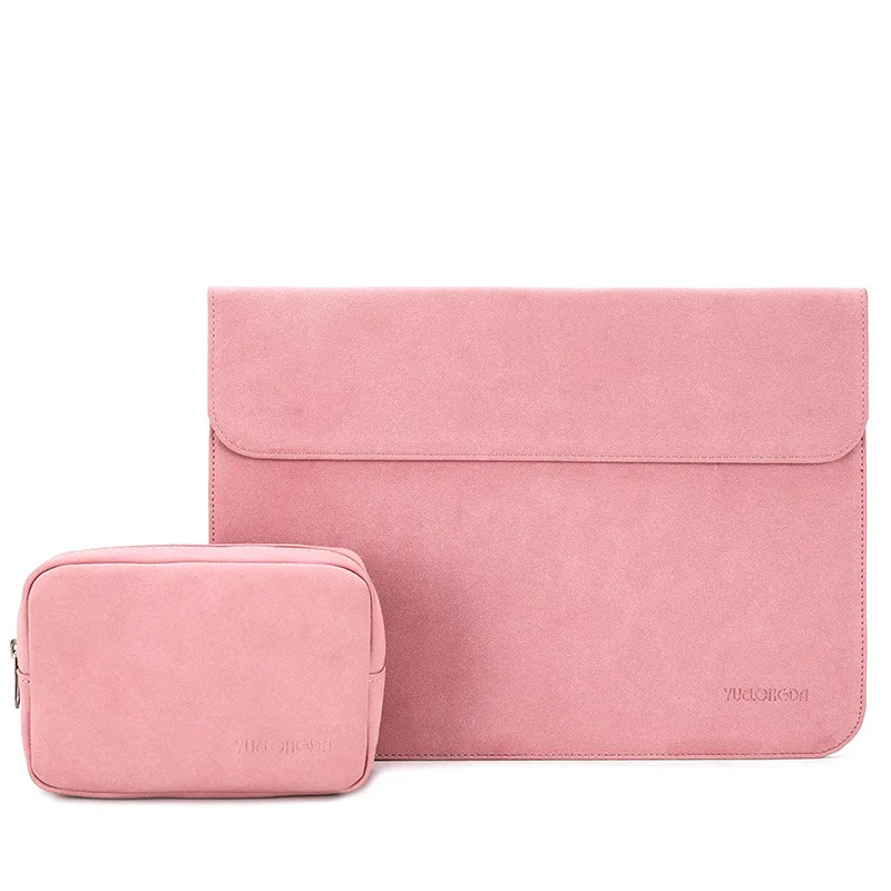 New Ultrathin PU Leather Laptop Bag Notebook Sleeve Cover Case For Macbook Air 11 m1 13 14 Pro 15 Xiaomi Dell HP Men Briefcase |