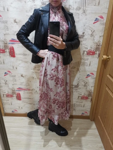 Женское Плиссированное шифоновое платье миди винтажное с цветочным принтом