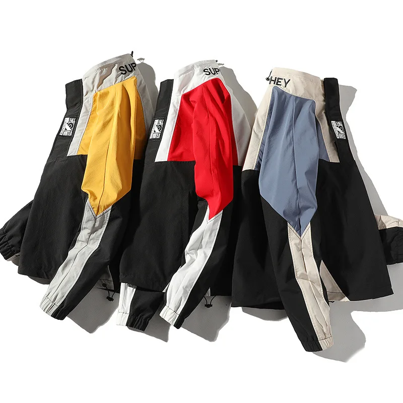 Куртка мужская в стиле Харадзюку уличная одежда ветровка хип хоп свободная