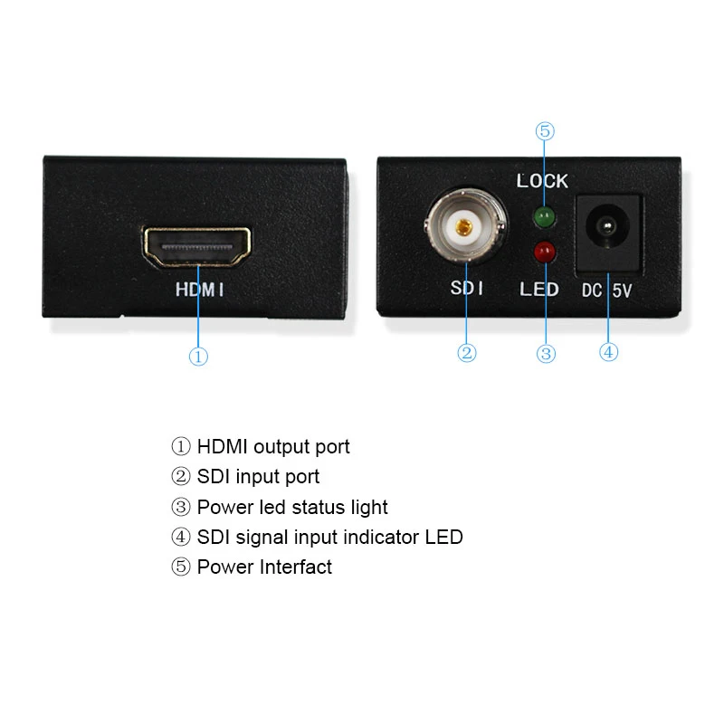 

3G SDI to HDMI Converter BNC Coax 1080P Monitor HDTV Audio Video Adapter