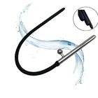 Уретральный катетер, силиконовый, металлический, с двумя головками, секс-игрушкапробка