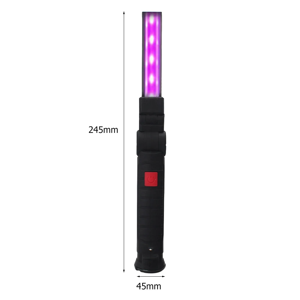 

Handheld 5 Modes UV Disinfection Stick LED UVC Germicidal Light Rechargeable Collapsible Traveling Sterilizer UV Sanitizer Light