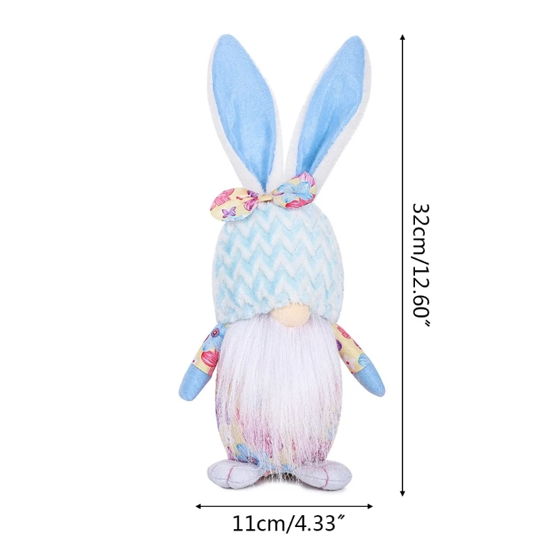 

Easter Bunny Gnome Handmade Rabbit Plush Toys Doll Ornaments Kids Easter Decor .