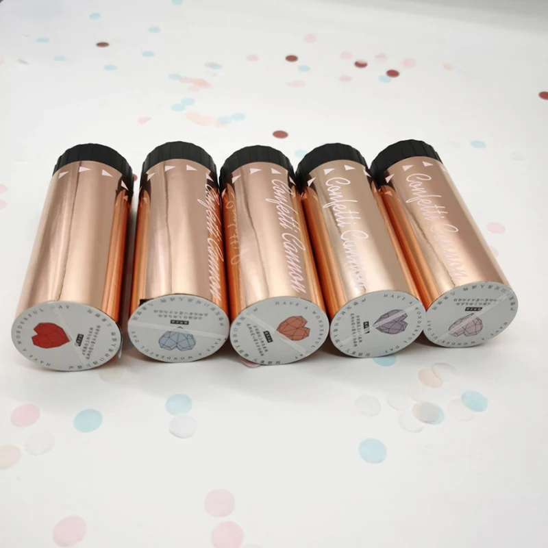 1 предмет Новинка Цветные металлическое конфетти розовое золото вечерние