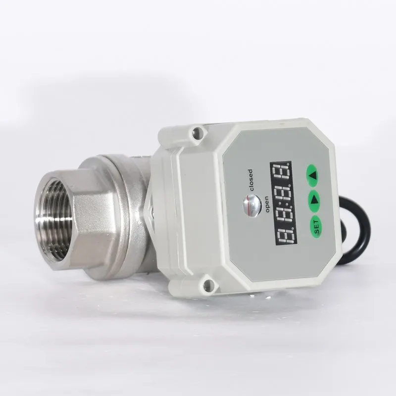 

1/4''-1'' 2-Way Real-Time Clock Motorized SS304 Balll Valve 110-230VAC 9-24VAC/DC Timer Flush Valve Backup Data For Fail