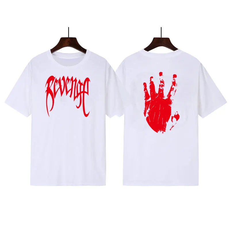 

Xxxtentacion Revenge T SHIRT Men/Women Rapper sports suit Streetwear off white casual running suit summer short sleeve shorts