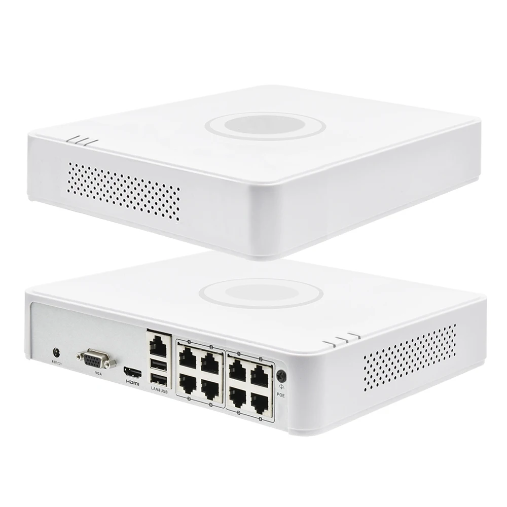 Hikvision сетевой видеорегистратор 8CH PoE DS-7108NI-Q1/8P 6MP 4MP сетевая видеозапись POE домашняя