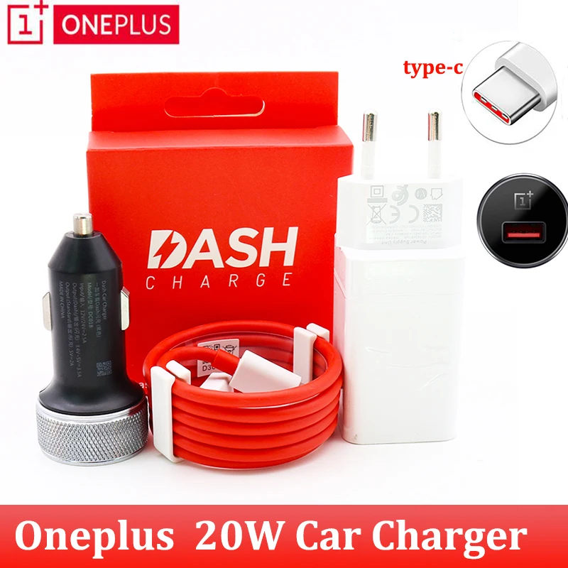 

OnePlus Warp Charge 20W Car Charger Output 5V 4A Max For OnePlus 6T Normal QC For Oneplus 3/3T/5/5t/6/6t/6/7/7t Cable Original
