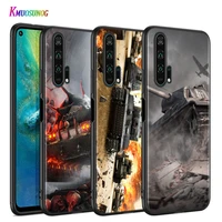 black silicone cover world of tanks for honor 30i 10i 10x 9x 8x max 20 10 9 8 8a 8c 8s prime 7a pro lite phone case