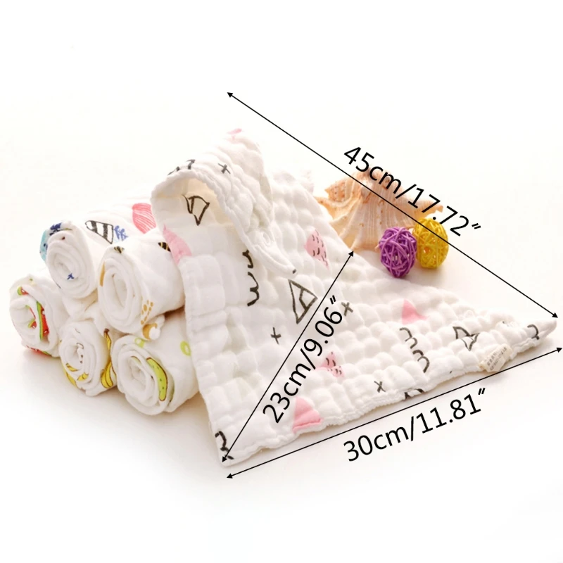 

Baby Infants Feeding Bibs Soft Gauze Saliva Towel Toddler Triangle Scarf Newborn Burp Cloth Shower Gifts