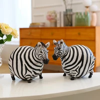 american painted zebra ornaments creative home living room porch craft small furnishings wine cabinet tv cabinet decorations