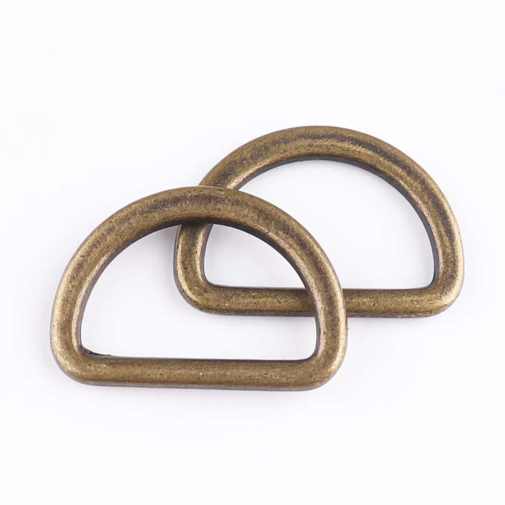D образное кольцо 20 мм бронзовое металлическое металлическая застежка пряжка для