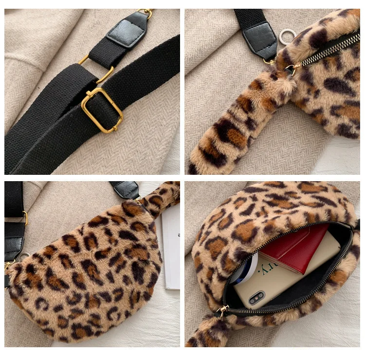 Новинка 2019 Корейская зимняя меховая сумка из натурального меха нагрудная через