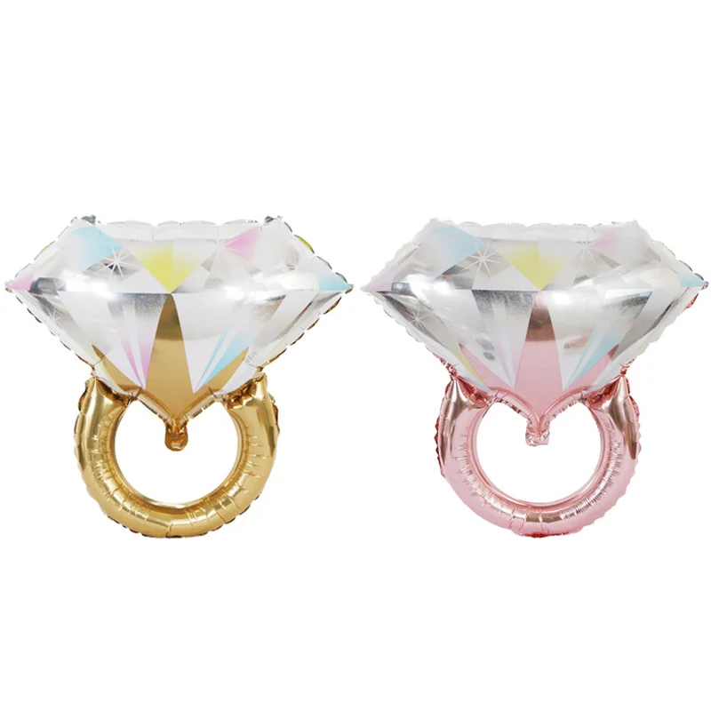 Кольцо с бриллиантами 68*61 см Свадебный шар розовое золото Алмазный