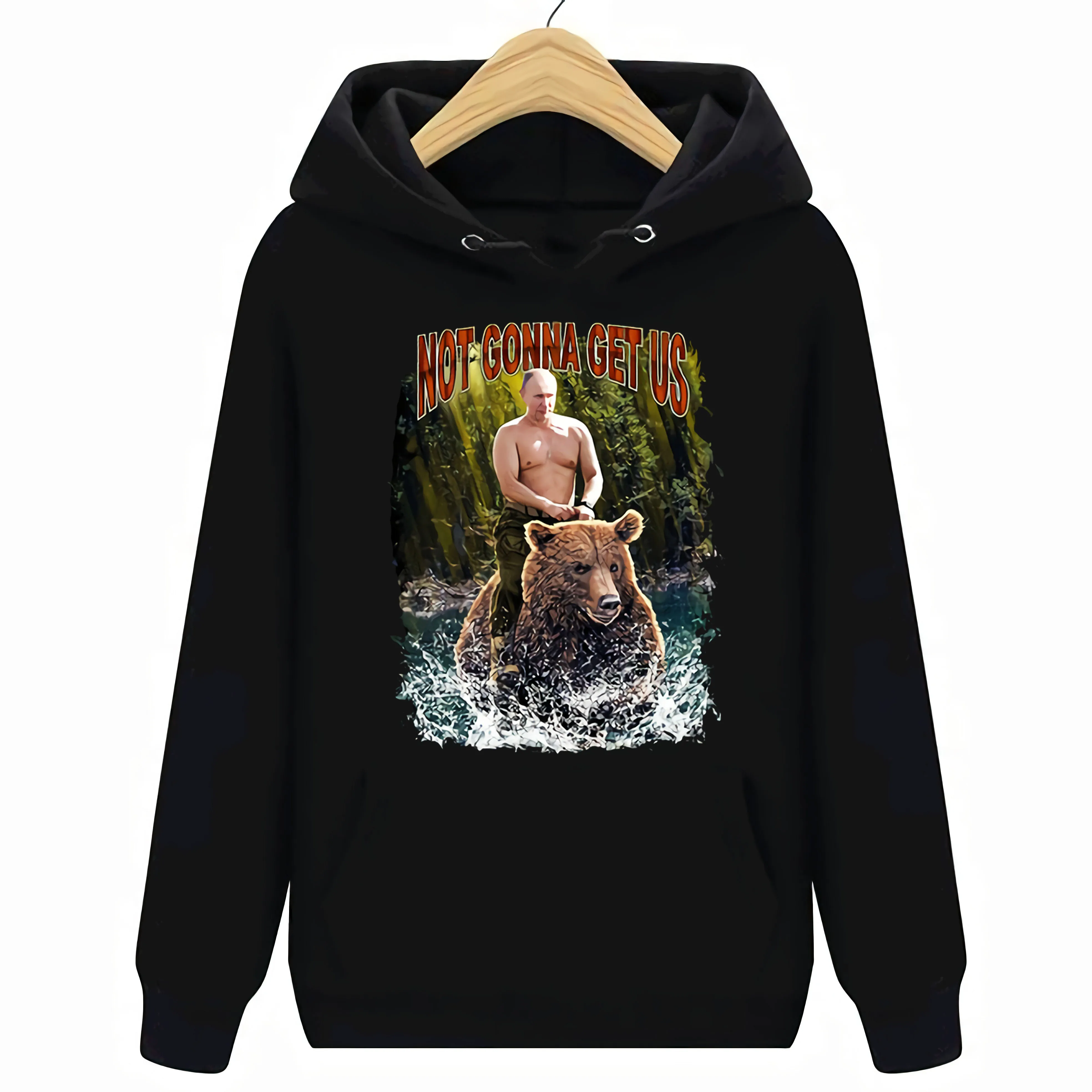 Hoodies Sweatshirts Russian Military Army Vladimir Putin On The Russian Bear Men's Clothing