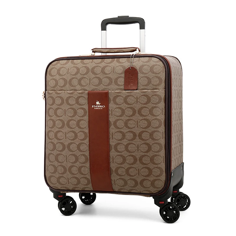 Новинка 2021 комплект чемоданов из искусственной кожи женский модный чемодан на