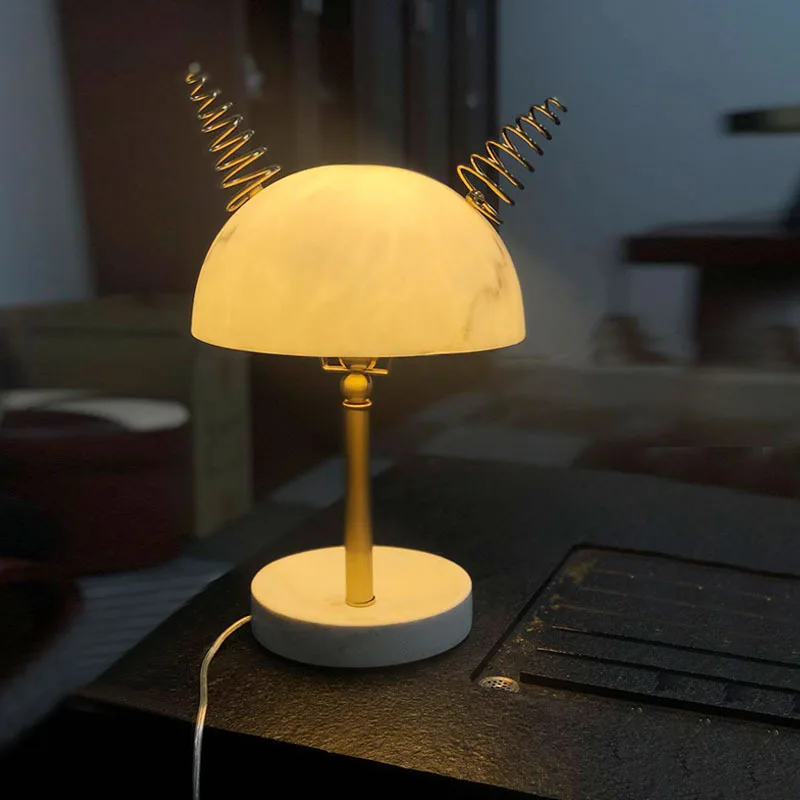 

nordic modern led glass led glass ball deco chambre lampara de mesa decoracao para casa bedside lamp