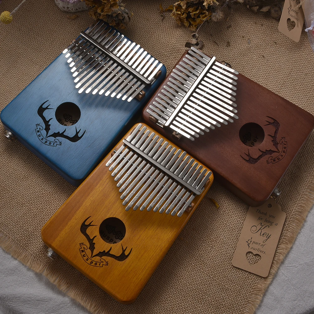 17 ключей твердое красное дерево палец фортепиано встроенный пикап