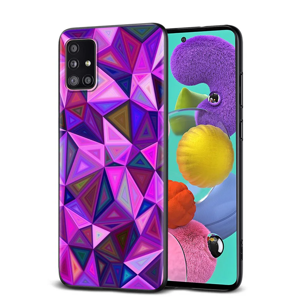 

Case For Samsung A71 A52 A51 A21s A21 Cover for Galaxy A12 A91 A72 A42 A41 A32 A31 Fundas Colours Diamond TPU Coque
