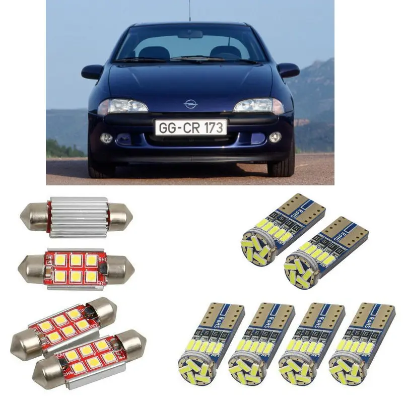 

Interior led Car lights For Opel tigra s93 coupe bulbs for cars License Plate Light 10pc