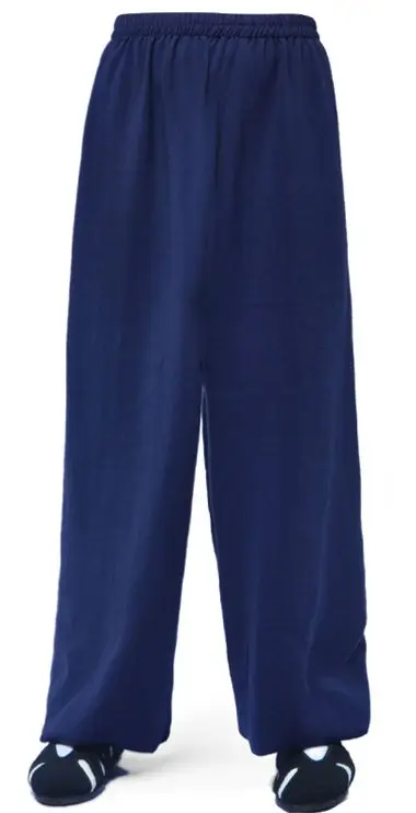 17 цветов на заказ унисекс Wudang льняные брюки для боевых искусств Тай Чи тайцзи