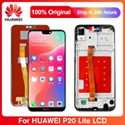 Дисплей 5,84 дюйма для HUAWEI P20 Lite, ЖК-дисплей, сенсорный экран с рамкой для Huawei P20 Lite ANE-LX1 LX2 LX3 AL00 L23 L22 -L21
