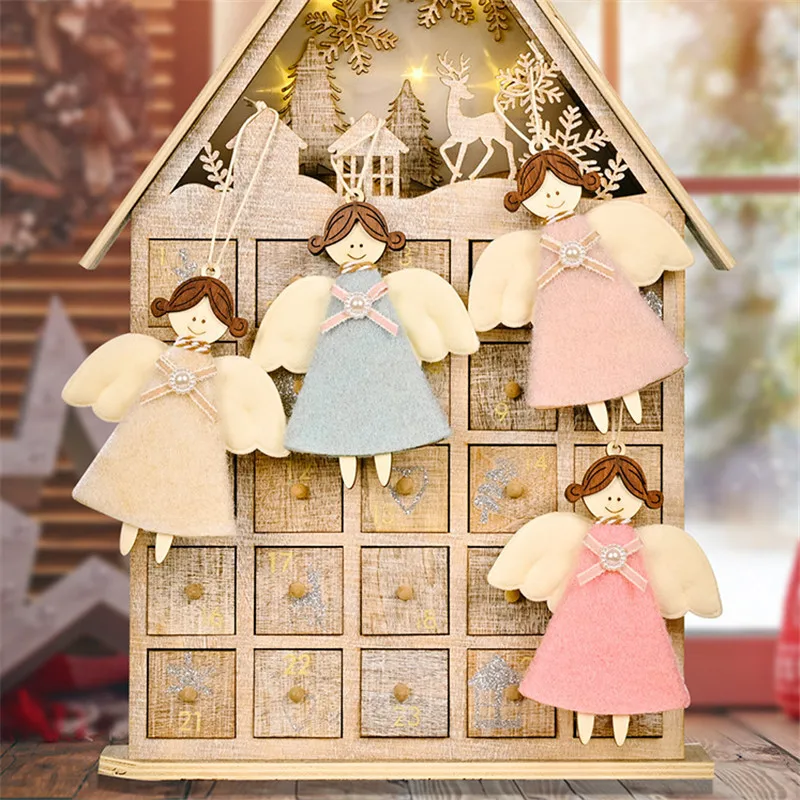 

DIY Christmas Decoration for Home Non-woven Angel Girl Pendant Christmas Tree Decoration Pendant Christmas Gift Merry Christmas