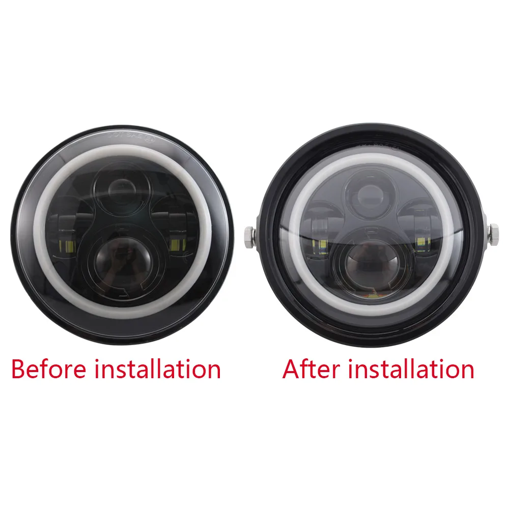Круглый светодиодный адаптер для мотоциклетной фары Универсальное крепление
