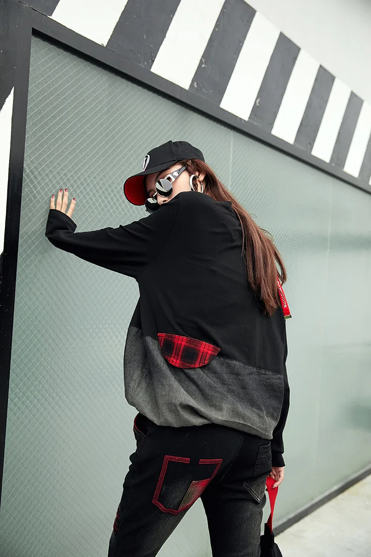 Max LuLu Роскошные корейские Harajuku Брендовые женские весенние кроп-топы, женские джинсовые клетчатые футболки, хлопковые повседневные женские винтажные футболки