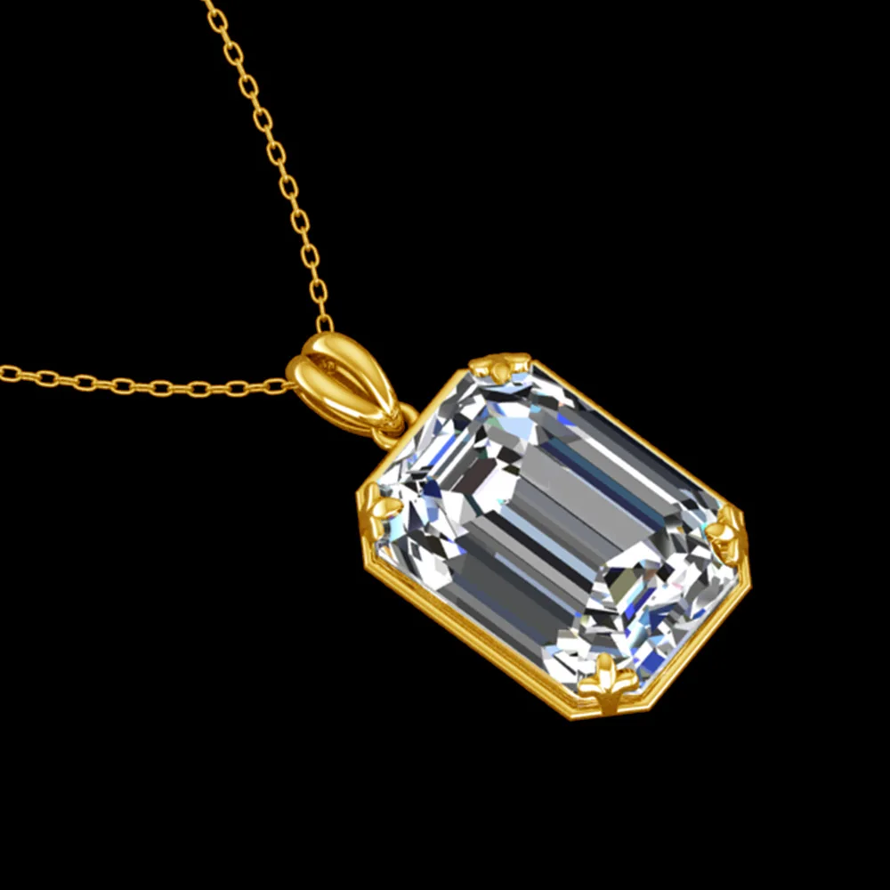 

Real Silver Pendant 925 Original With 14K Gold Jewelry For Women 925 Sterling Silver Pendants Zircon Gemstones Without Necklace