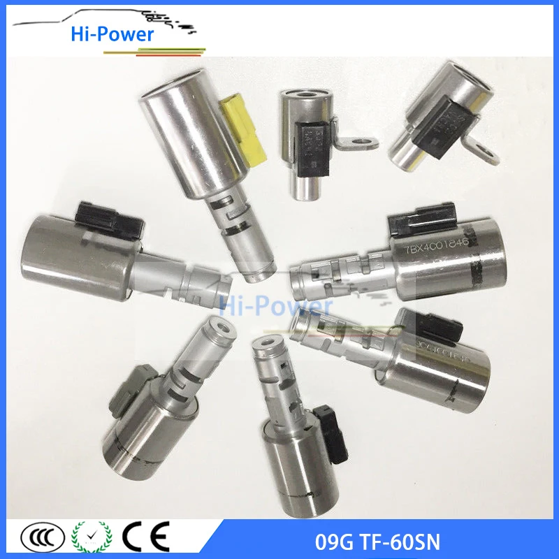 8 шт. 09G TF 60SN/TR60SN 100% тестирование переключения передач комплект соленоида для AUDI A4