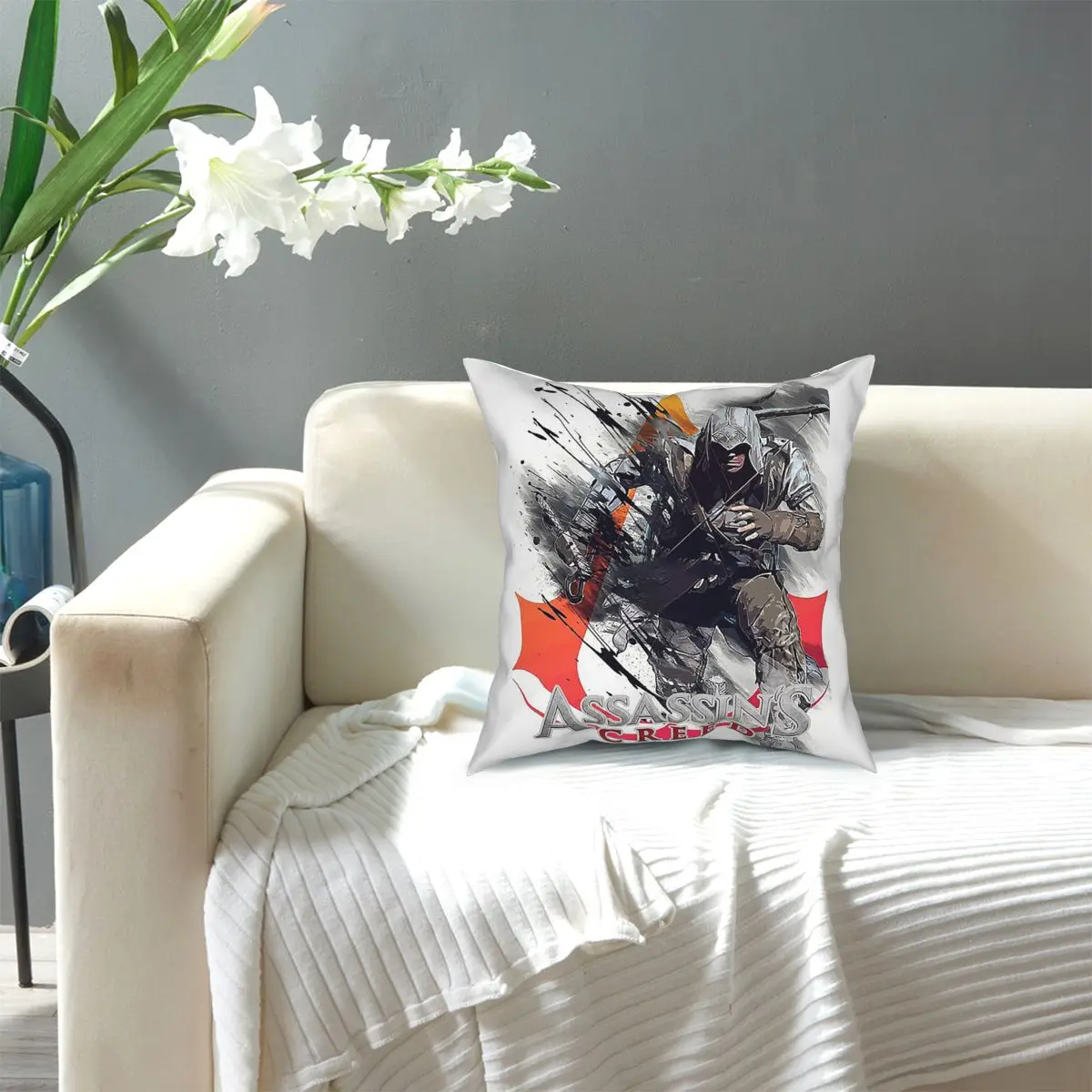 

Assassins Creed Valhalla Artwork,Viking,Vikings Square Pillow Case Cushions for Sofa Casual PillowcaseNorseNordic