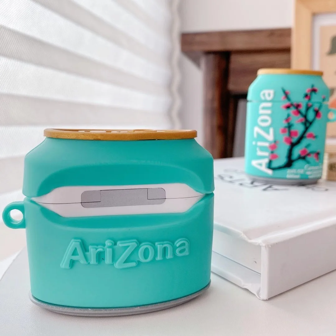 3D чехол для наушников Sakura Cold Tea Drink подходит Airpods Pro 1 2 зарядки защитная коробка