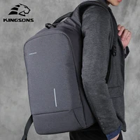 kingsons men backpacks 1315 usb charging anti theft backpack for laptop mens and womens fashion polyester travel bags