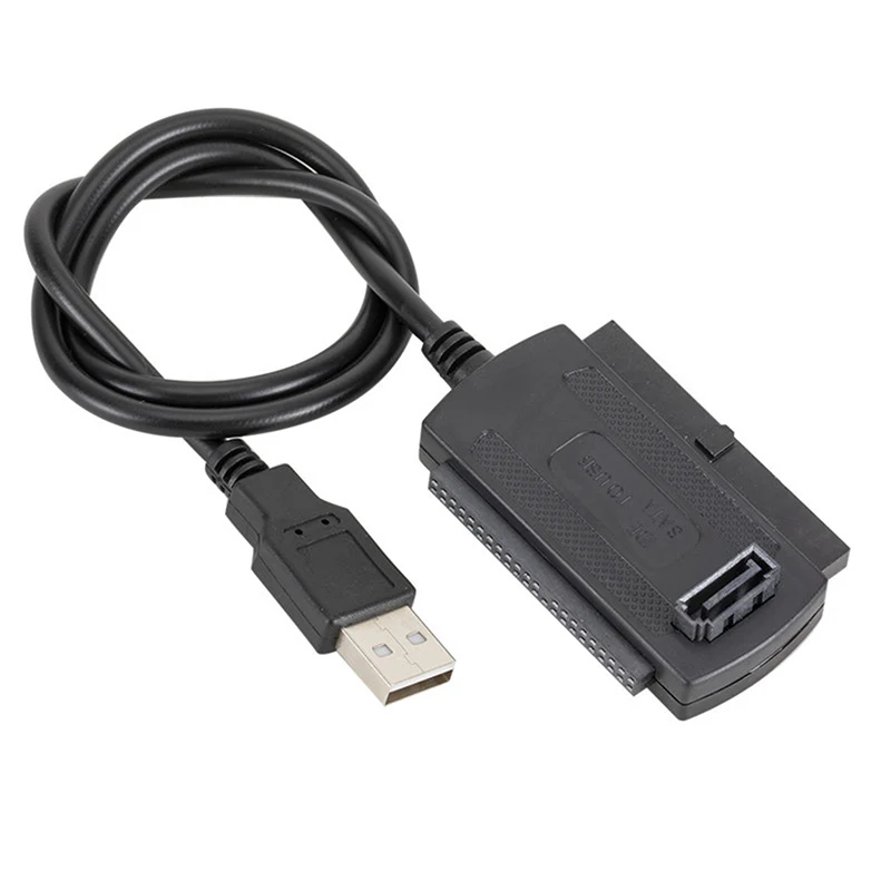 USB 2 0 IDE/SATA адаптер конвертер кабель для 5 3 дюймов жесткий диск SATA HD | Компьютеры и