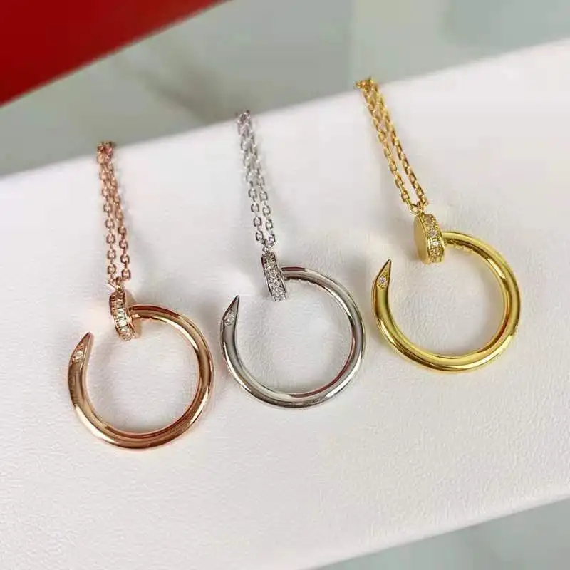 

Classic And Popular S 925 Stylish Sterling Silver Necklace For Ladies Exquisite All-match Wedding Gift Jewelry, With Box