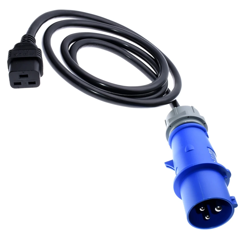 IEC 316P6 IEC 320 C19 шнур питания, IEC309-16A C19 совместим с AP9876,H05VV-F 2,5 мм Манометр, 16 ампер, 1,5 м до 3 м в наличии
