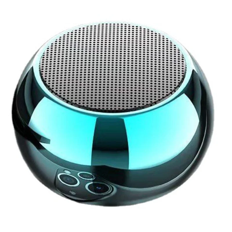 

AI Smart Bluetooth Speaker Aluminum Bass Cannon Colorful Mini Audio voice dialogue intelligent control Bluetooth Speaker