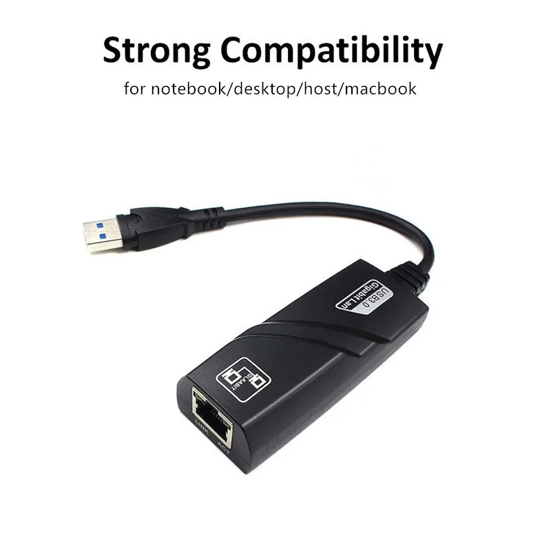 Ethernet-адаптер USB 3 0 сетевая карта к RJ45 Lan гигабитный Интернет для компьютера Macbook