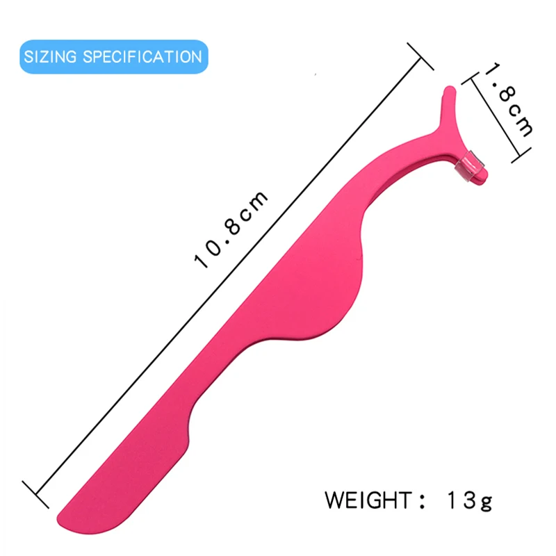 

1PC False Eyelash Tweezers Extension Clip T-shape Fake Eyelash Curler Stainless Steel Nipper Tool Fish Tail Clamp Makeup Tools