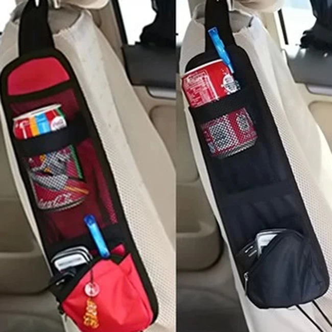 

Car Seat Storage Bag Car Organizer For Stowing Tidying Auto Seat Side Bag Hanging Pocket Bags Nylon Sundries Holder car-styling
