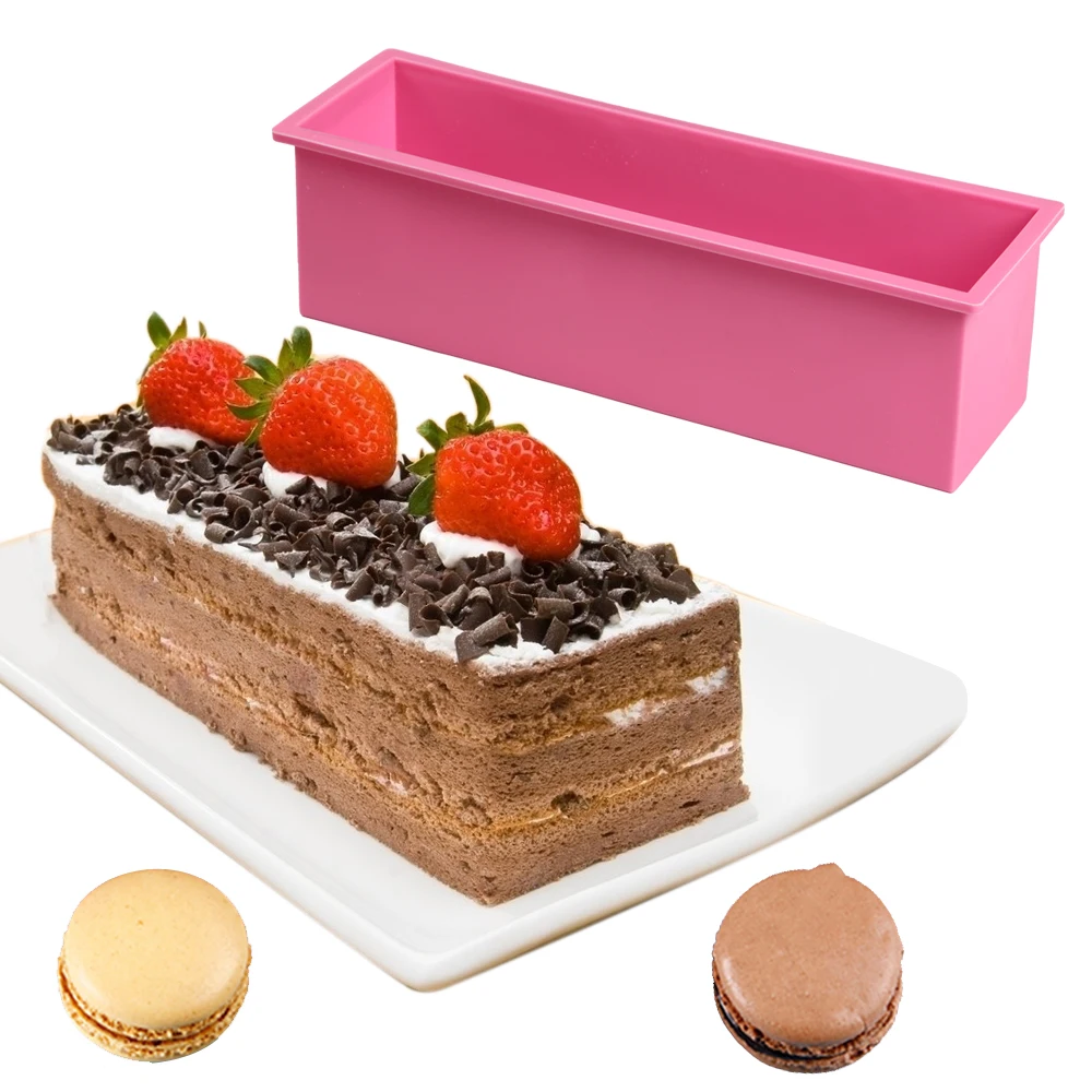 

New Cake Toast Silicone Making Mold Rectangular Baking Tool DIY Toast Bread 3D Oversized Mousse Maker Kitchen Handmade