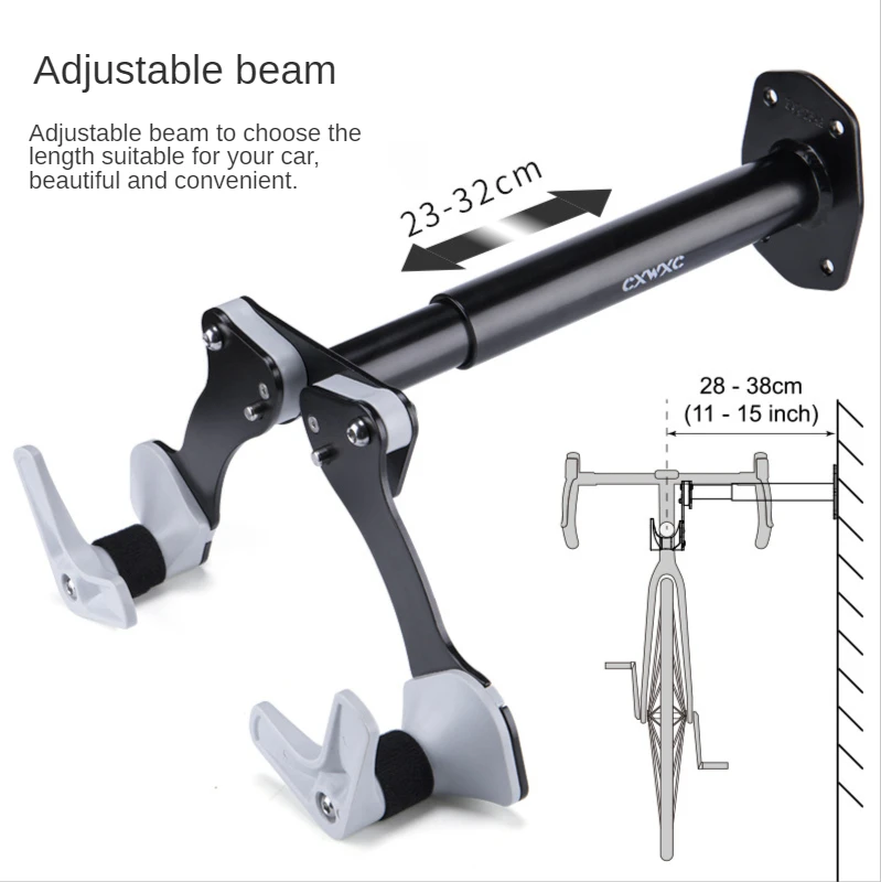 

Bicycle Bike Wall Mount Horizontal MTB Road Bicycle Rack Wall Hanger Hooks Holder for Garage Indoor Bike Storage Repair Stand