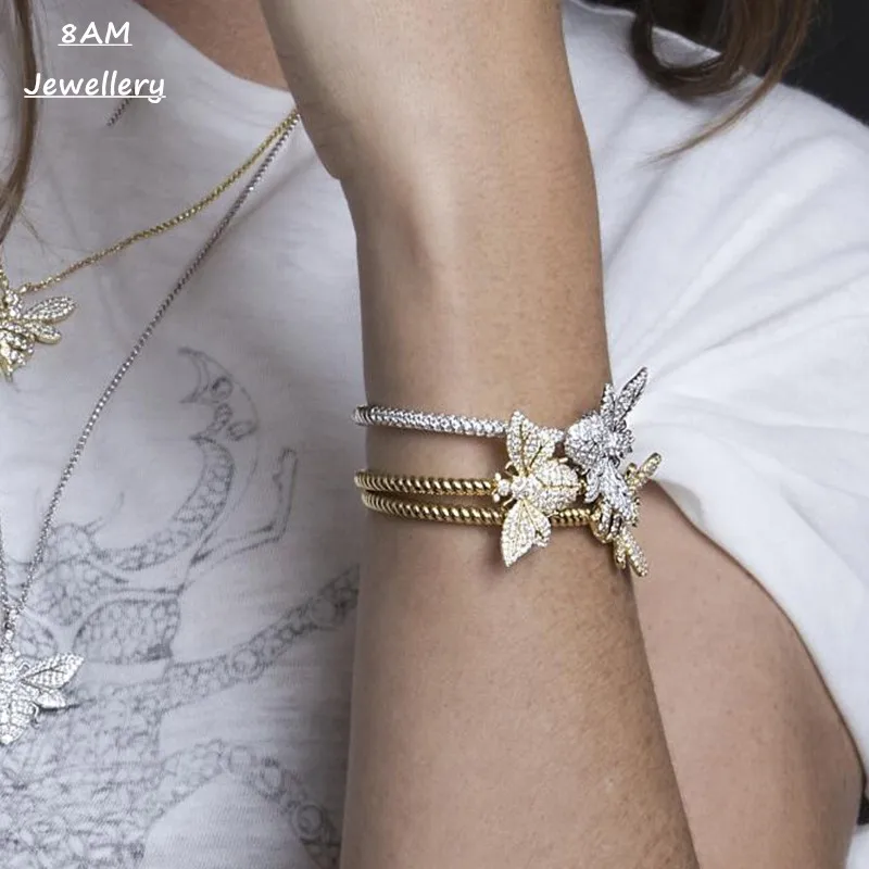 Марокканский Стиль для отдыха золотой желтый пчелиный браслет женщин модные