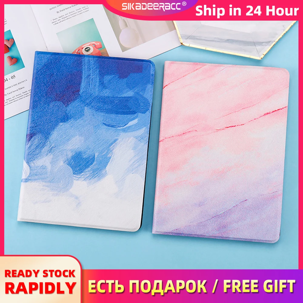 Мраморный PU кожаный чехол для iPad Air 1 2 Mini 3 4 5 2017 2018 новый простой флип Держатель