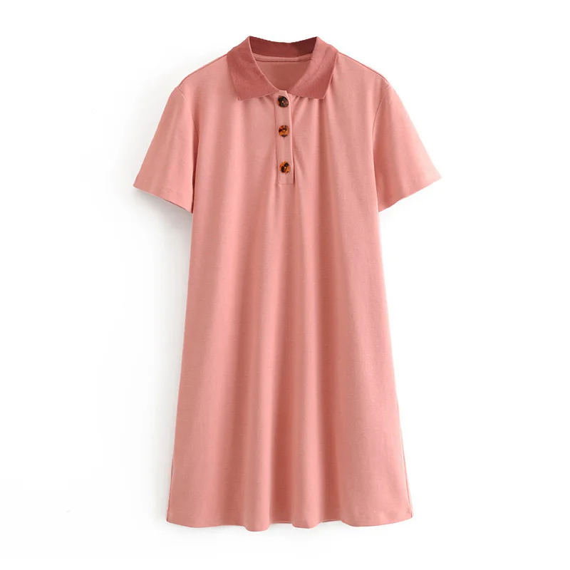 Однотонное Повседневное платье-футболка женское шикарное летнее мини-платье с